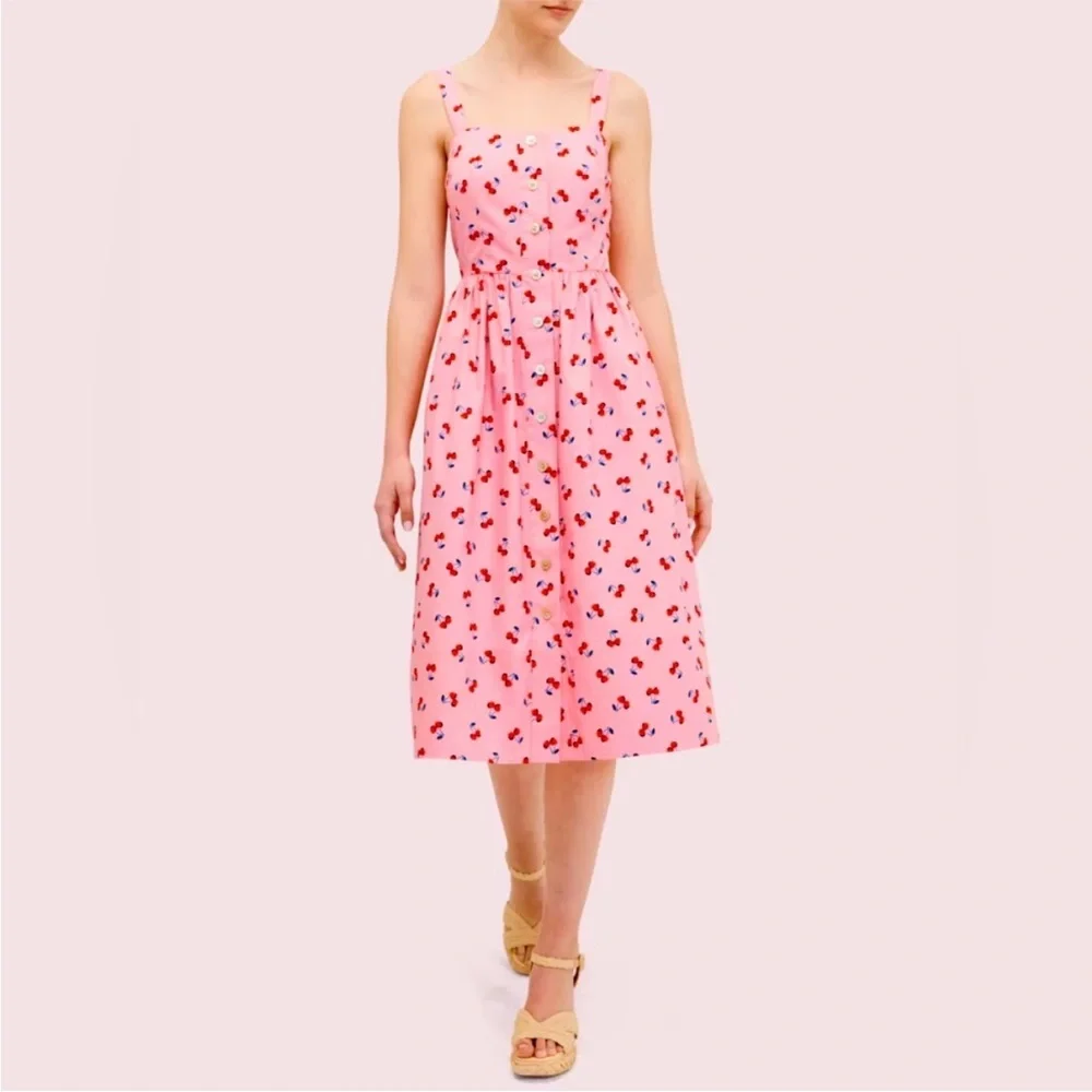 *NEW* Kate Spade‎ Cherry Toss Poplin Dress Size 14